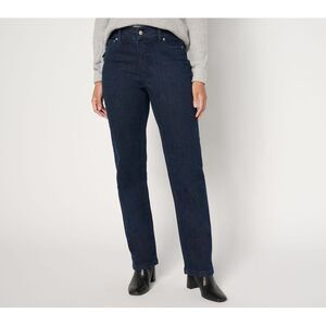 Denim & Co. Women's Pants Sz 14 Indigo '94 Fit Easy Relaxed Jean Blue A671460